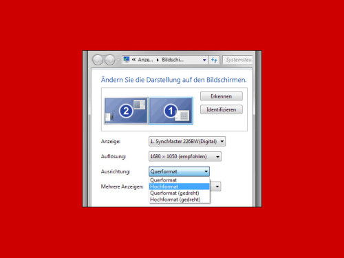 monitor-ausrichtung