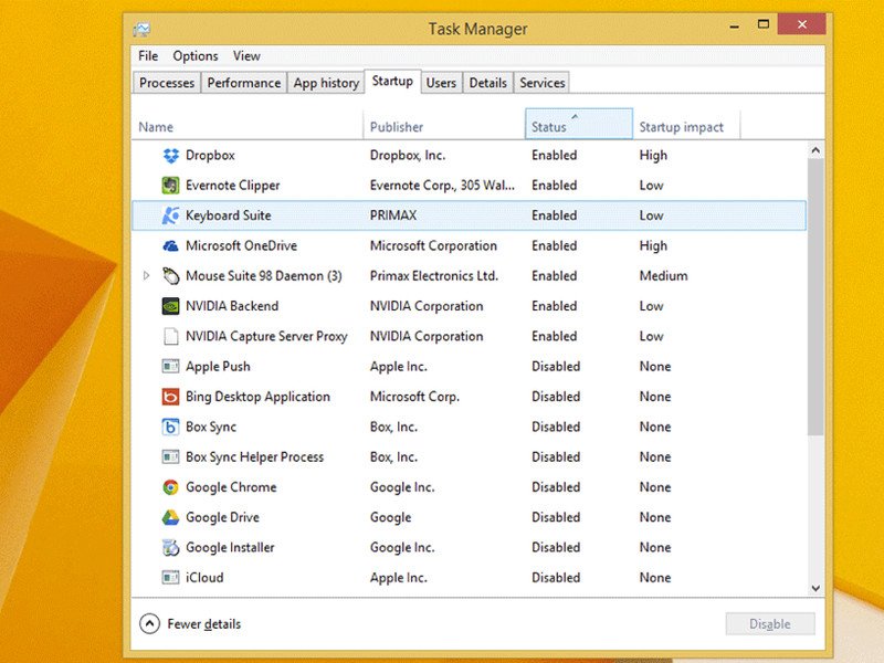 Auto-Start-Programme von Windows 8 feintunen
