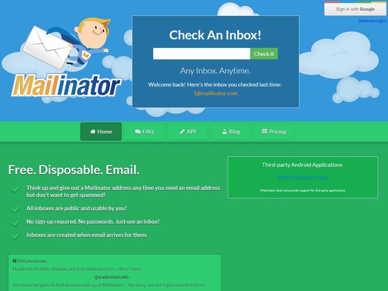 Mailinator: Wegwerf-Postfach hilft gegen Spam-eMails