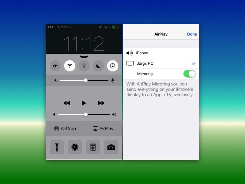 iPhone-Bildschirm am PC oder Mac anzeigen per AirPlay