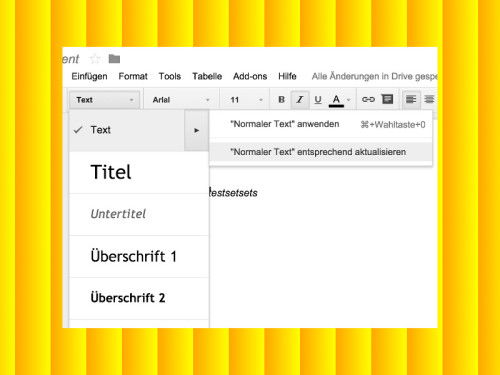 gdocs-normaler-text-vorlage