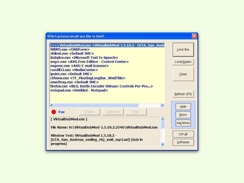 GRATIS-Tool: CPU-Nutzung eines Windows-Prozesses begrenzen