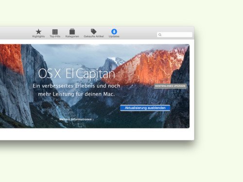 OS X El Capitan im Mac App Store ausblenden