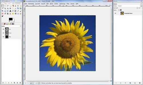 Kostenloses Bild-Bearbeitungs-Programm: GIMP