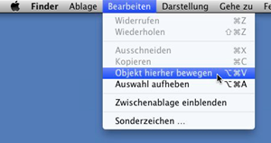 Mac OS X Lion: Dateien nachträglich verschieben statt kopieren
