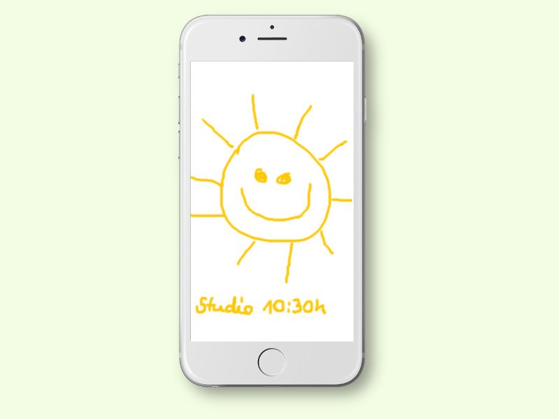 Notizen-App in iOS: Zeichnungen erstellen