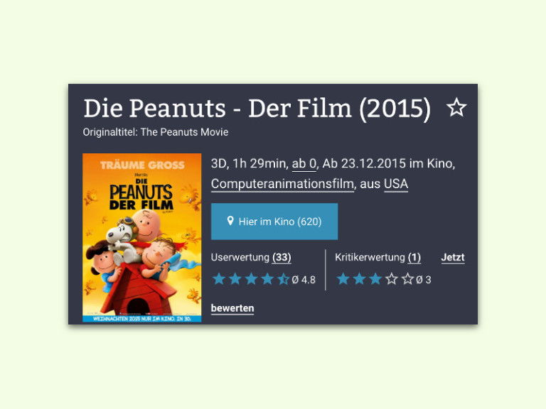 In welchem Kino läuft welcher Film? schieb.de In welchem Kino läuft welcher Film? schieb.de