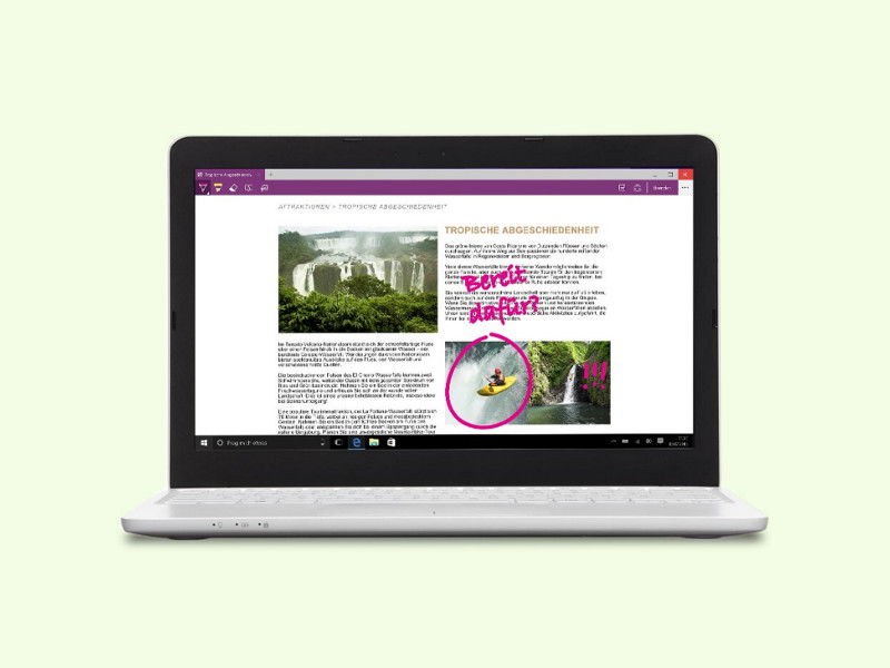 Microsoft Edge: Website-Notizen auch wirklich speichern