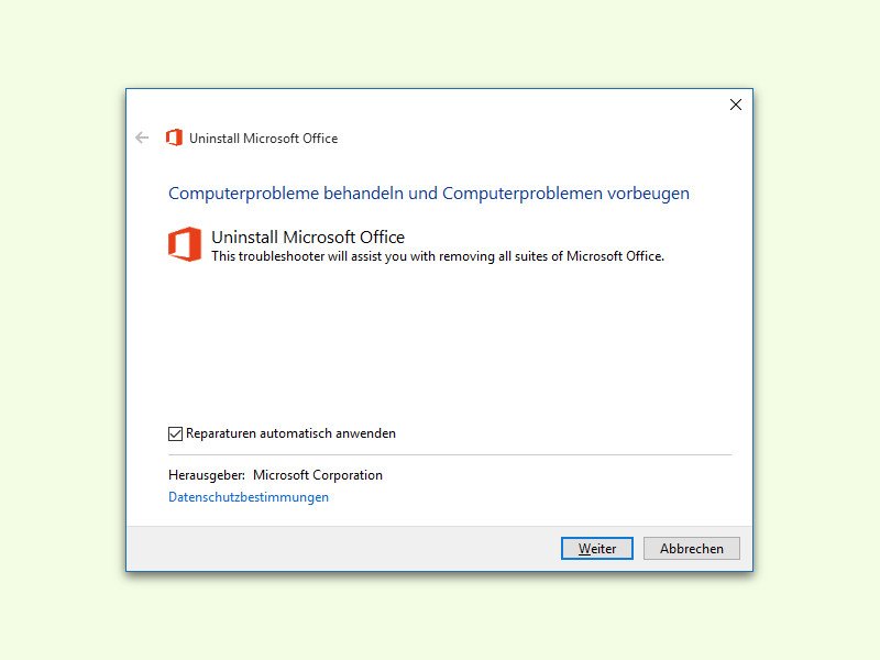 Microsoft Office automatisch und korrekt entfernen