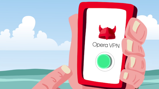 Kostenloses VPN mit Opera-App für iOS