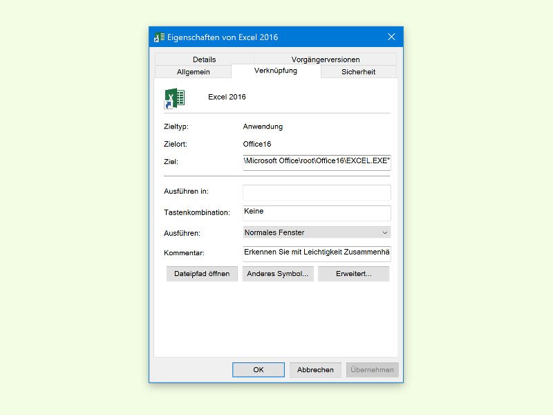 Programme in Windows 10 per Tastatur starten