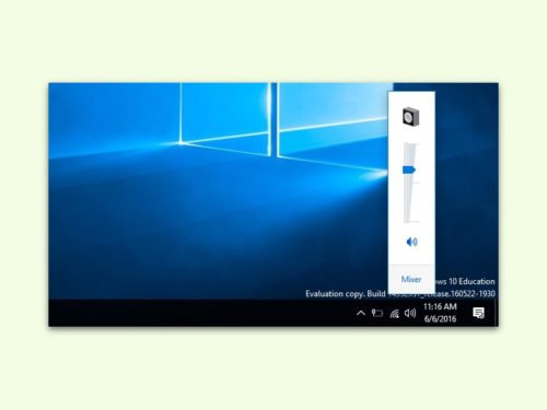 Lautstärke-Regler von Windows 7 auch in Windows 10 nutzen