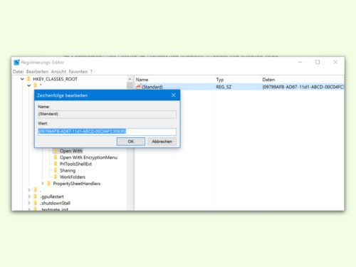 Funktion „Öffnen mit“ in Windows 10 wiederherstellen