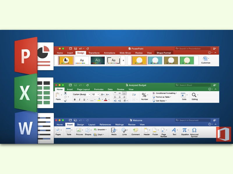Word, Excel und PowerPoint: Menü einfacher nutzen
