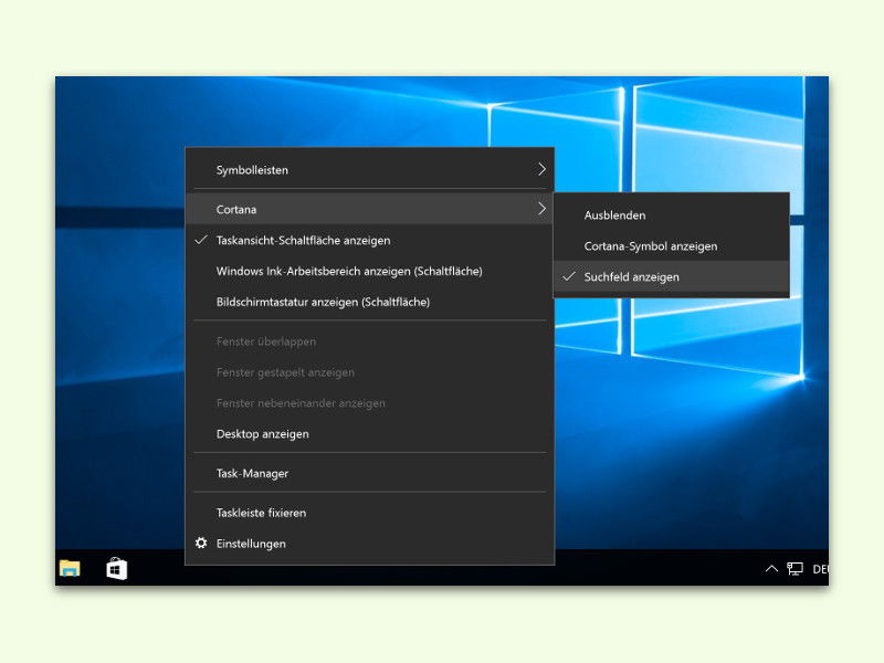 Verschwundene Such-Funktion in Windows 10 wiederherstellen