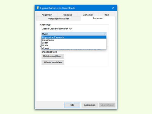 Downloads-Ordner in Windows 10 schneller öffnen