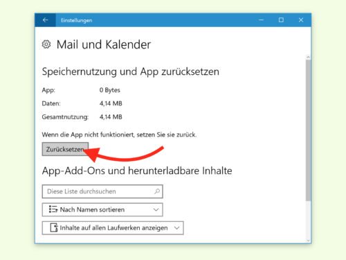 Windows 10: eMails wieder richtig synchronisieren