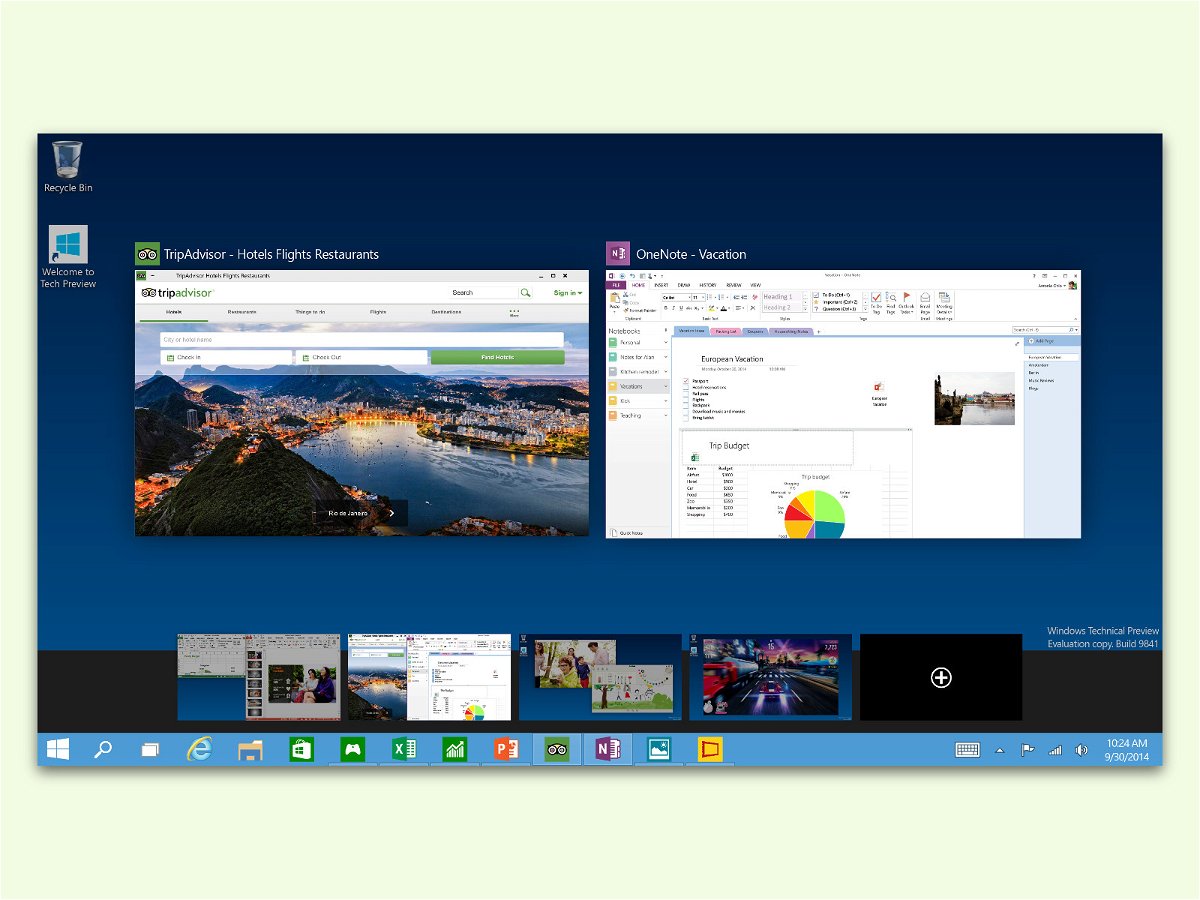 Windows 10: Verschiedene Bilder für jeden virtuellen Desktop