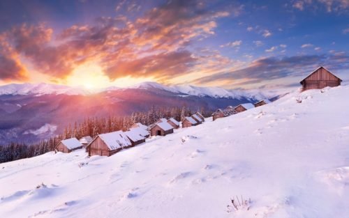mountain-houses-snow-landscape-wallpaper