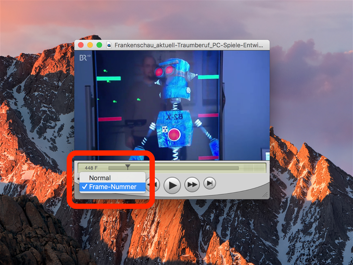 Aktuelle Frame-Nummer eines Videos herausfinden am Mac