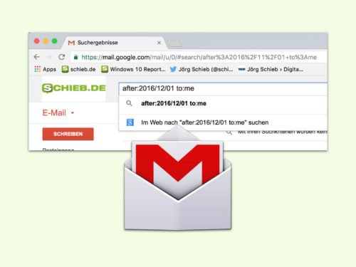 Gmail-Nachrichten nach Datum suchen