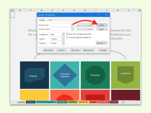 Excel: Farben ersetzen