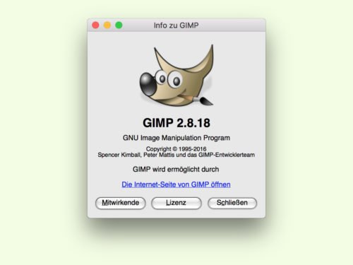 GIMP: Extra-Button ausblenden