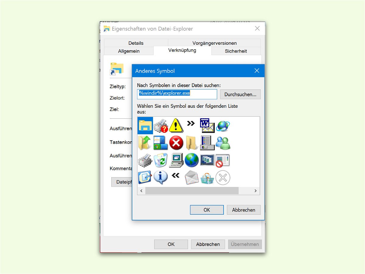 Desktop-Icons reparieren
