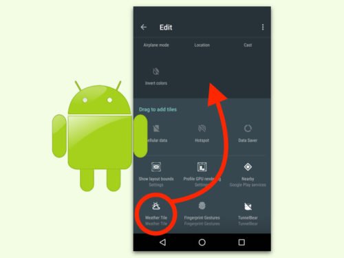 Eigene Kacheln für Android-Einstellungen