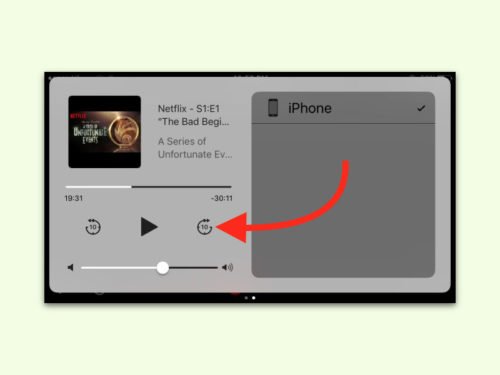iOS: Netflix 10 Sekunden vorspulen