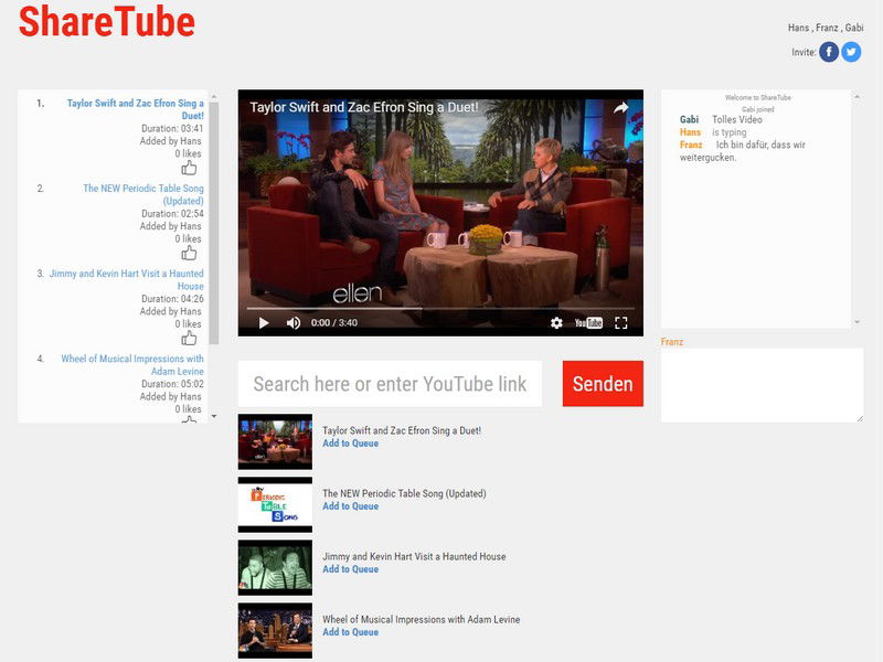 YouTube-Videos gemeinsam online schauen