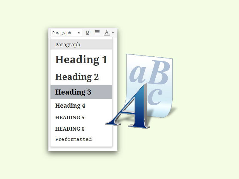 Überschriften besser stylen