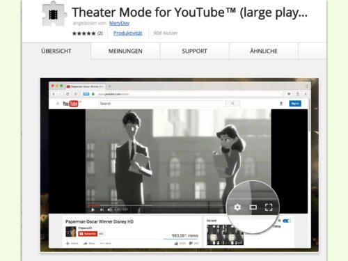 YouTube-Videos immer im Kino-Modus