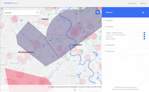 Map2Fly: Hier dürfen Drohnen fliegen