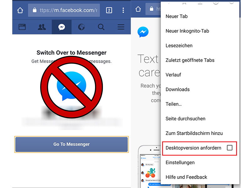 Den Facebook Messenger umgehen