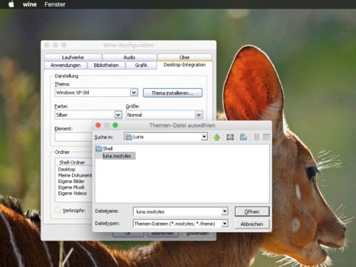 , Mac: Design für Windows-Programme nutzen