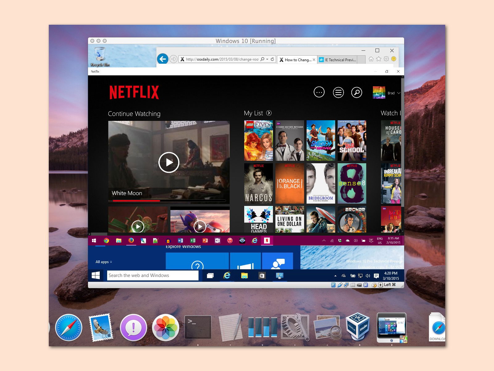 Screenshot von Netflix erstellen
