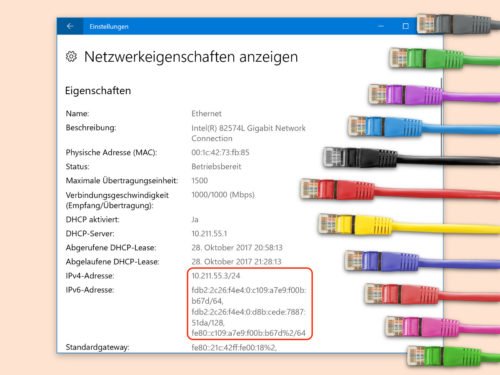 Windows 10: Netzwerk-IP ermitteln