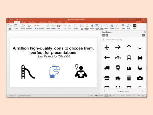 , Icon-Palette in Word und PowerPoint einbauen
