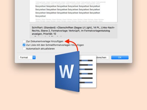 Word-Formate in andere Dokumente übernehmen