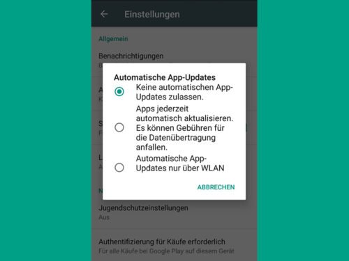Automatische App-Updates in Android deaktivieren