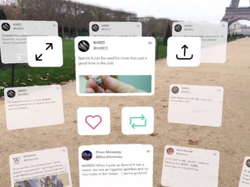 Twitter als Augmented-Reality App