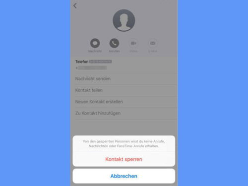 Anrufe auf dem iPhone blockieren