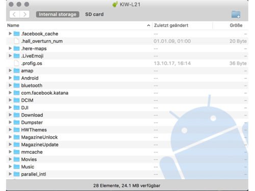 Dateien zwischen Android Smartphone und Mac austauschen