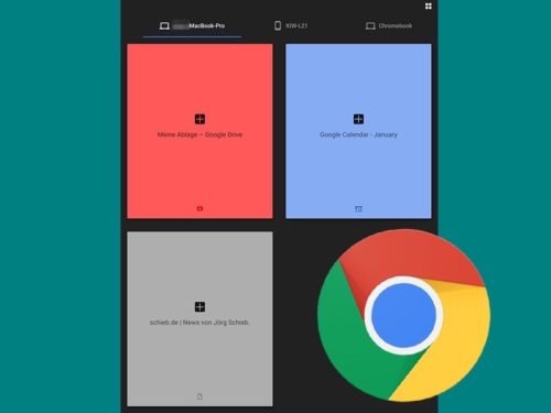 Google Chrome Tabs von verschiedenen Geräten abrufen