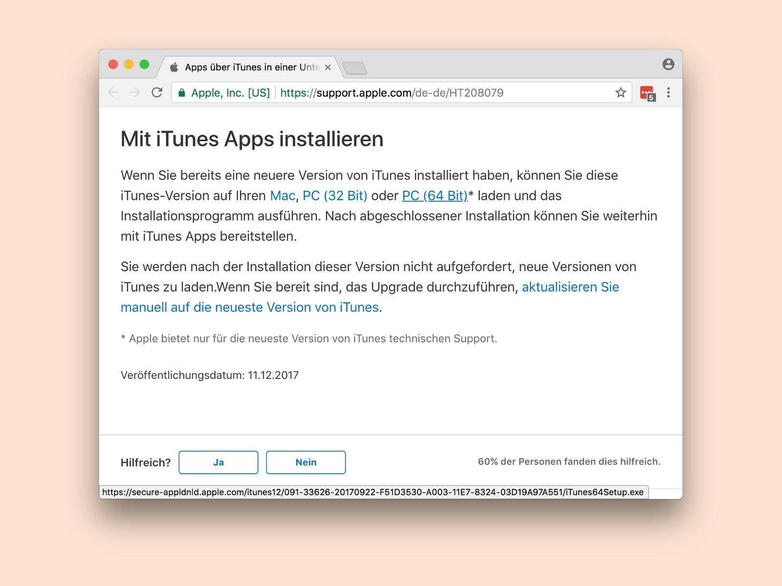 App Store in iTunes wiederherstellen