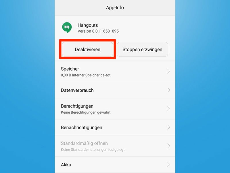 System-Apps unter Android deaktivieren