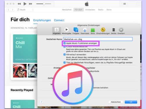 , Apple Music abschalten