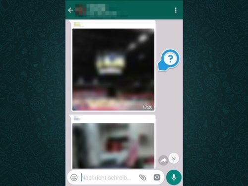 Verschwommene Bilder in WhatsApp