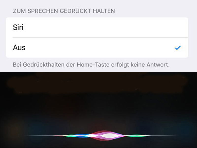 Siri auf der Seitentaste des iPhone X deaktivieren